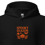 Spooky Season Pumpkin & Bat Hoodie – Personalized Embroidered Hoodie, Halloween Fall Gift