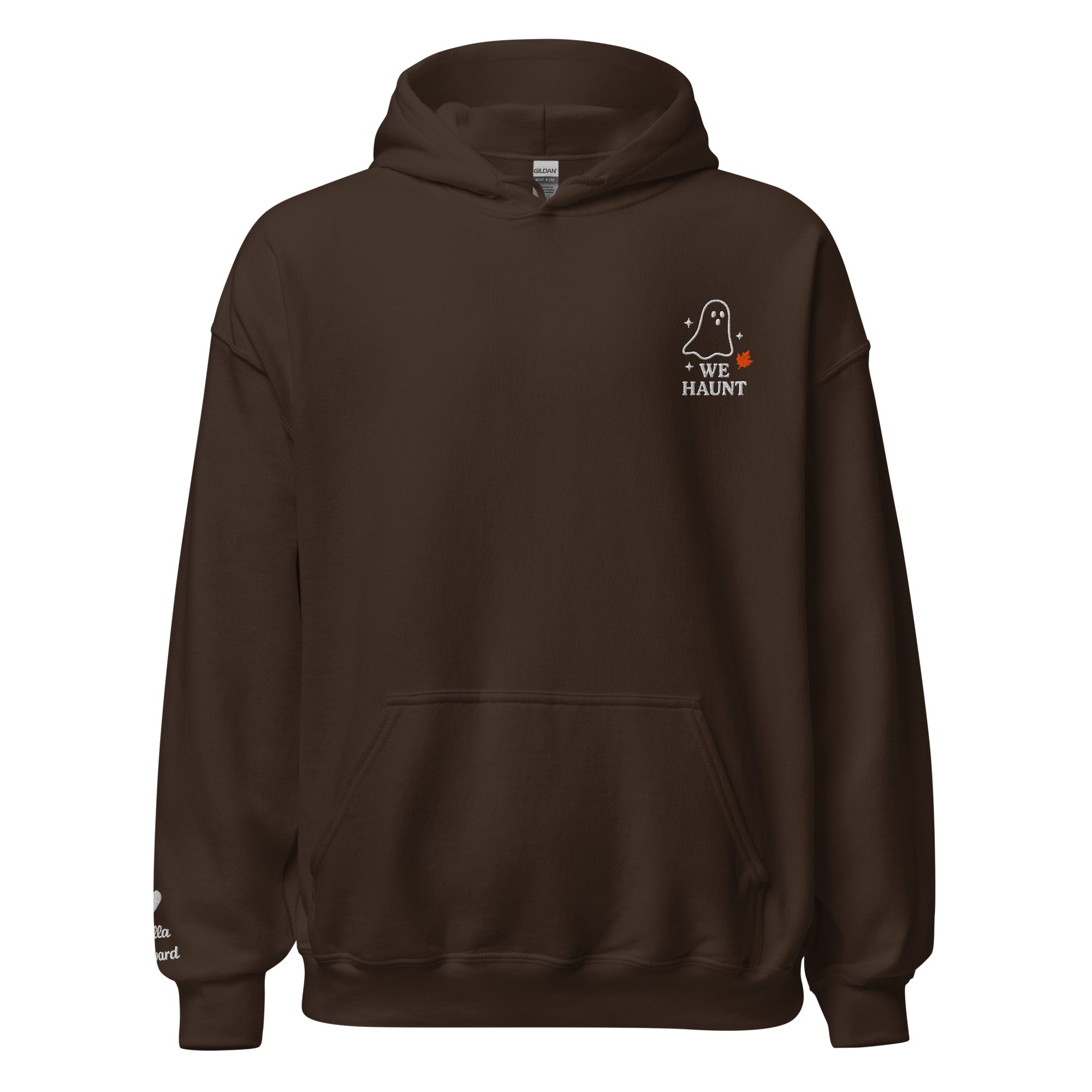 We Haunt Together Matching Hoodies – Personalized Embroidered Hoodie, Halloween Couples or Friend Gift