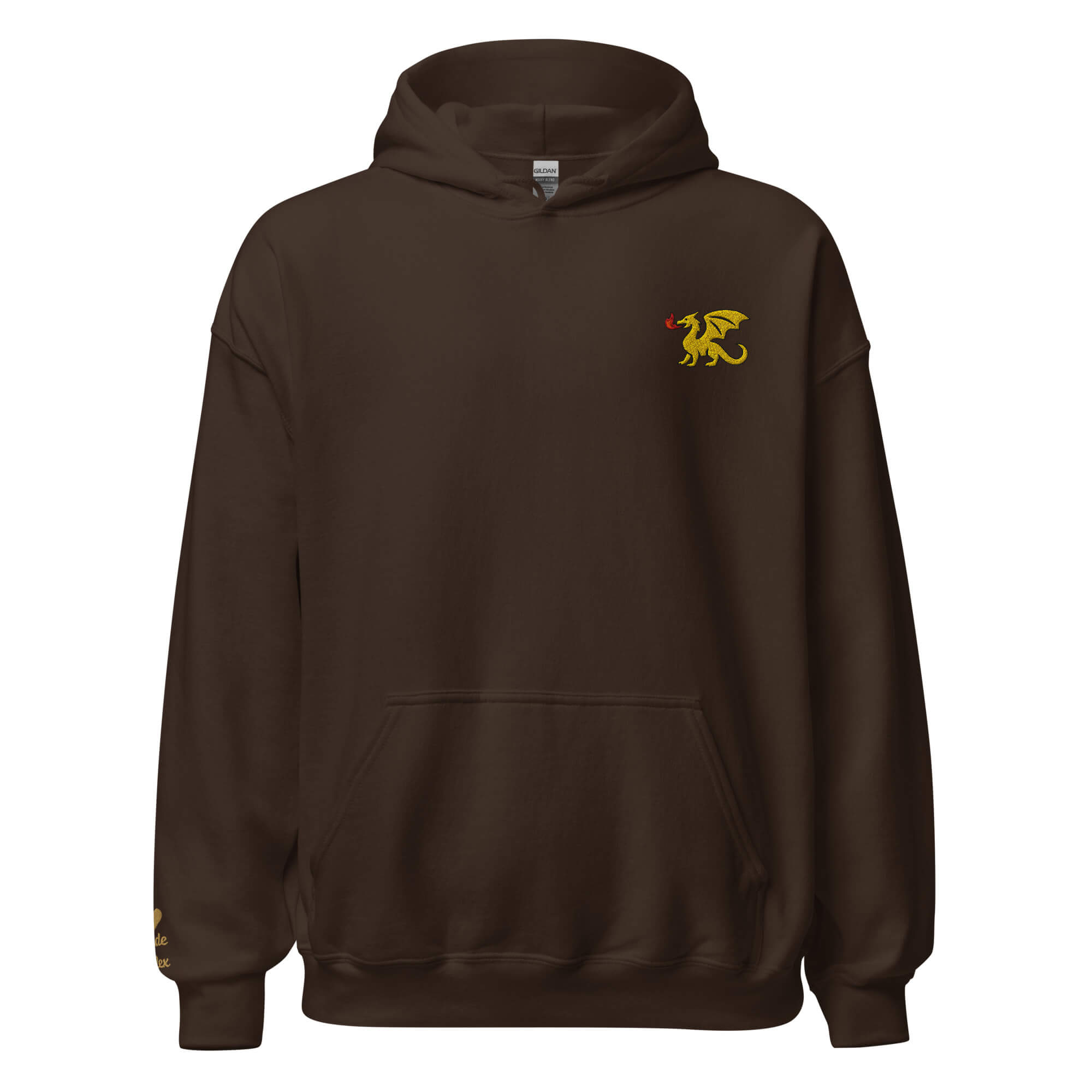 Dragon Hoodie – Personalized Embroidered Hoodie, Medieval Fantasy Gift for Him or Her