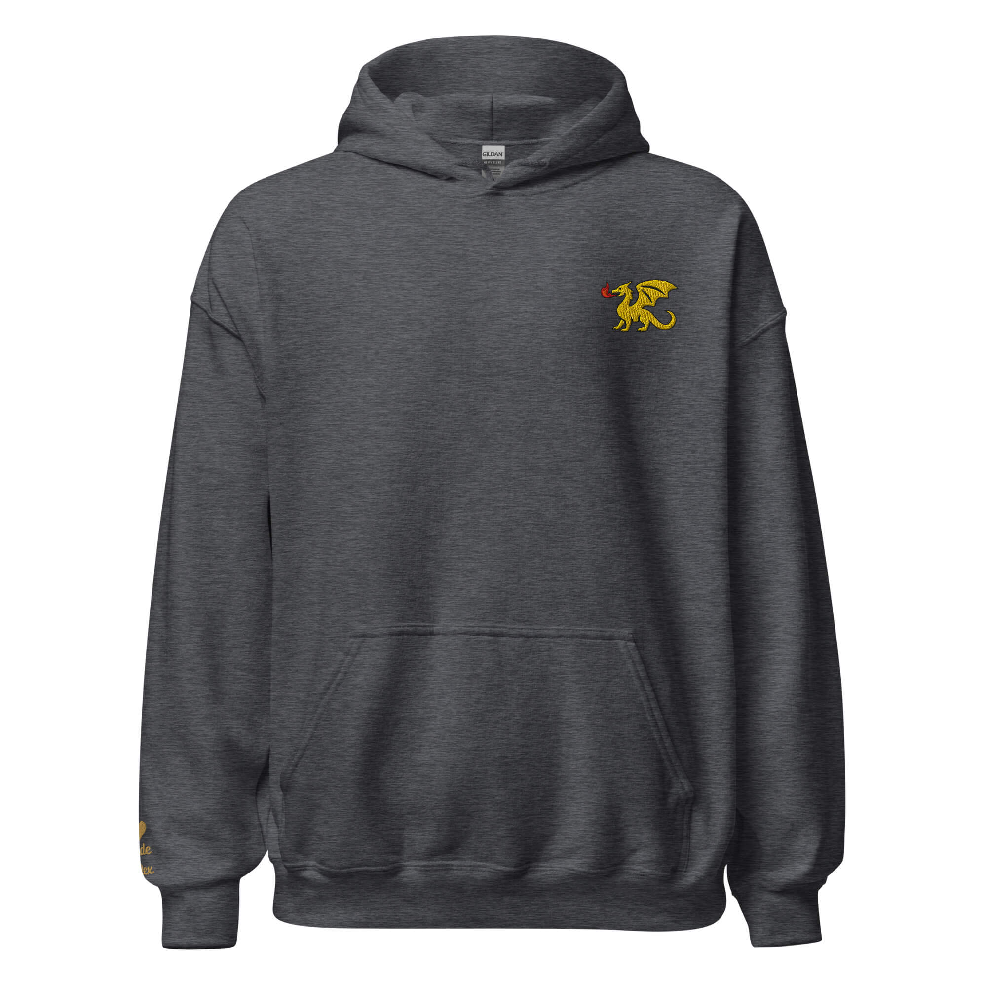 Dragon Hoodie – Personalized Embroidered Hoodie, Medieval Fantasy Gift for Him or Her