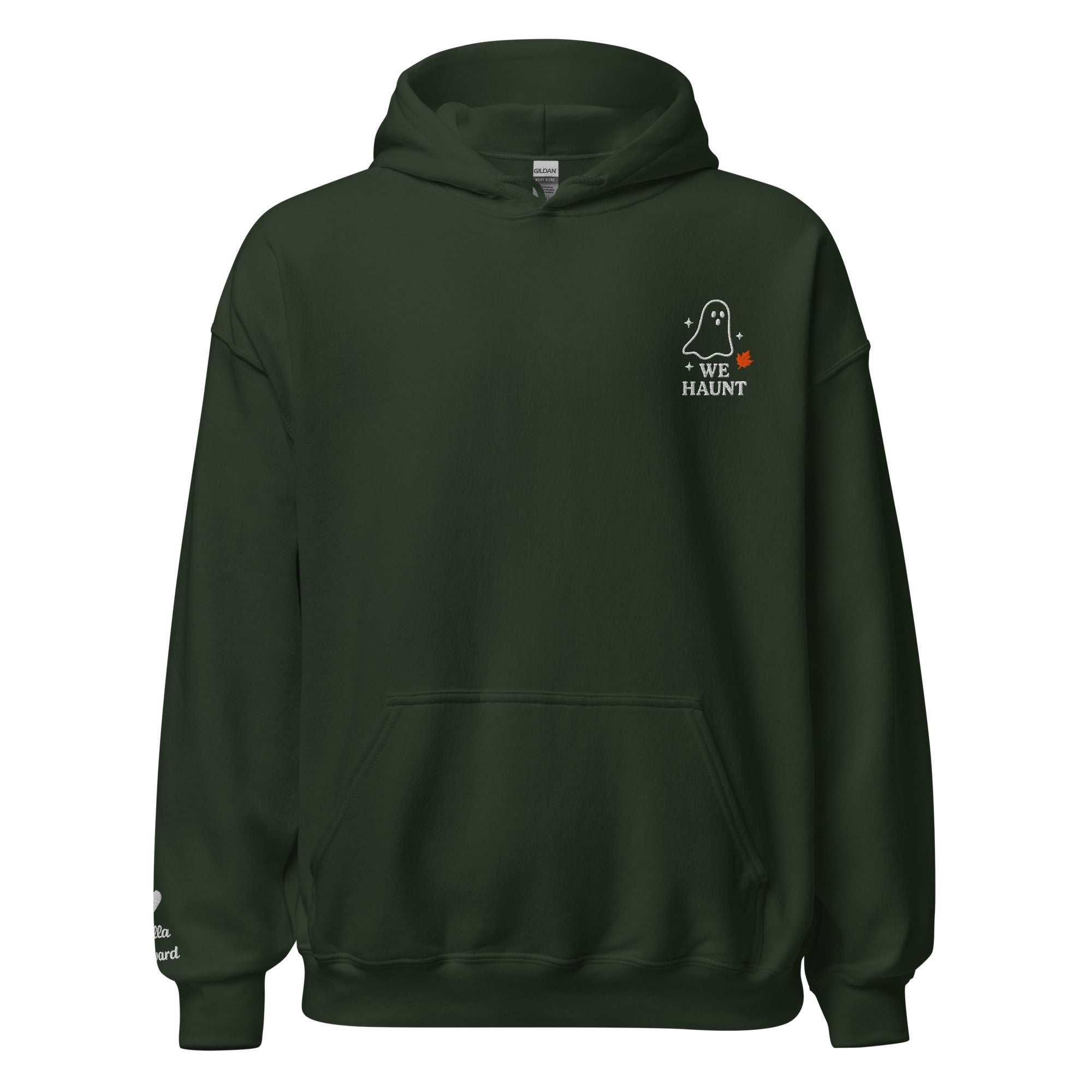 We Haunt Together Matching Hoodies – Personalized Embroidered Hoodie, Halloween Couples or Friend Gift