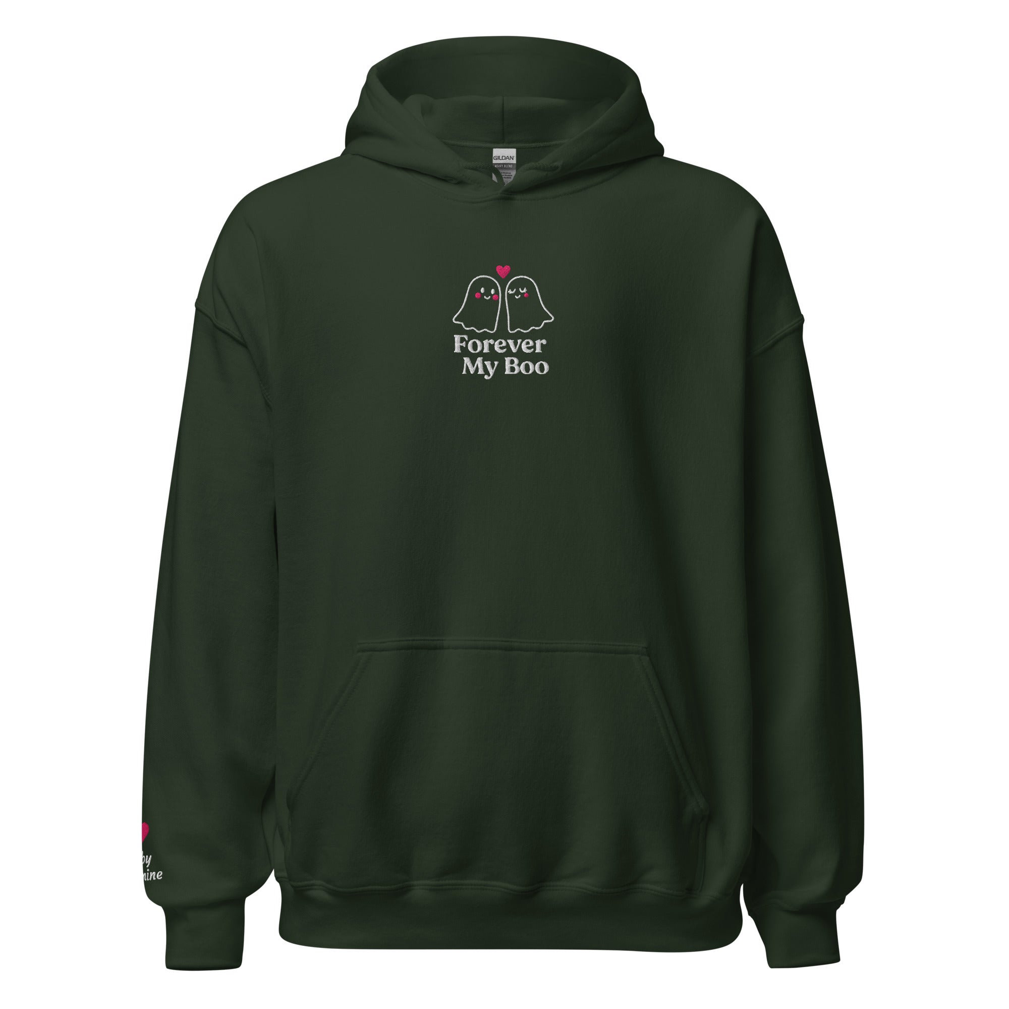Forever My Boo Hoodie – Personalized Embroidered Hoodie, Halloween Couples Gift