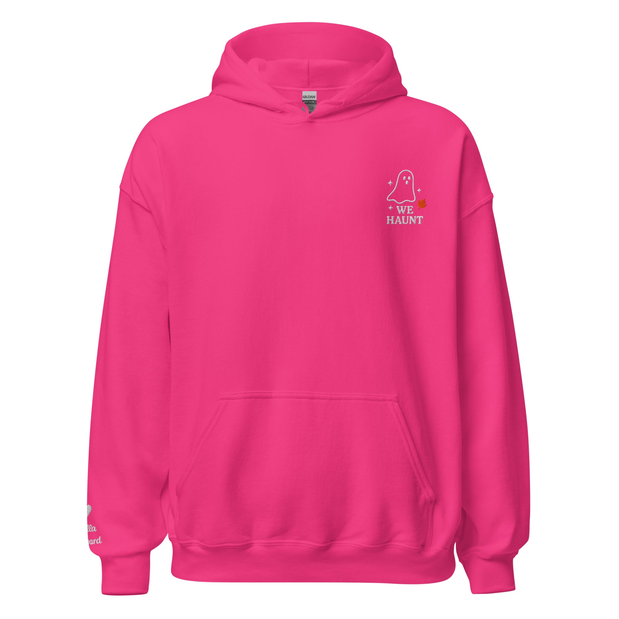 We Haunt Together Matching Hoodies – Personalized Embroidered Hoodie, Halloween Couples or Friend Gift