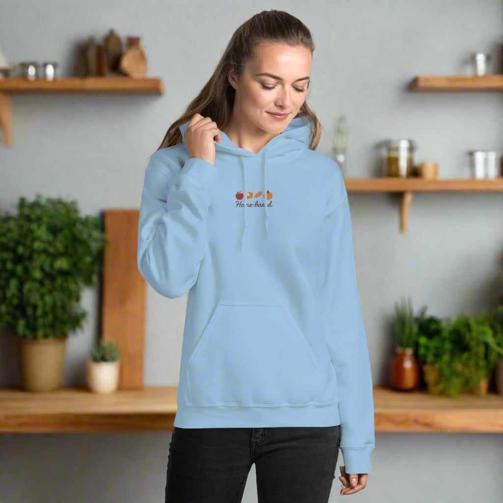 Home-Baked Hoodie – Embroidered Fall Sweatshirt, Autumn Gift
