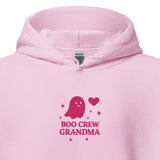 Boo Crew Grandma Hoodie – Personalized Embroidered Hoodie, Halloween Family Gift