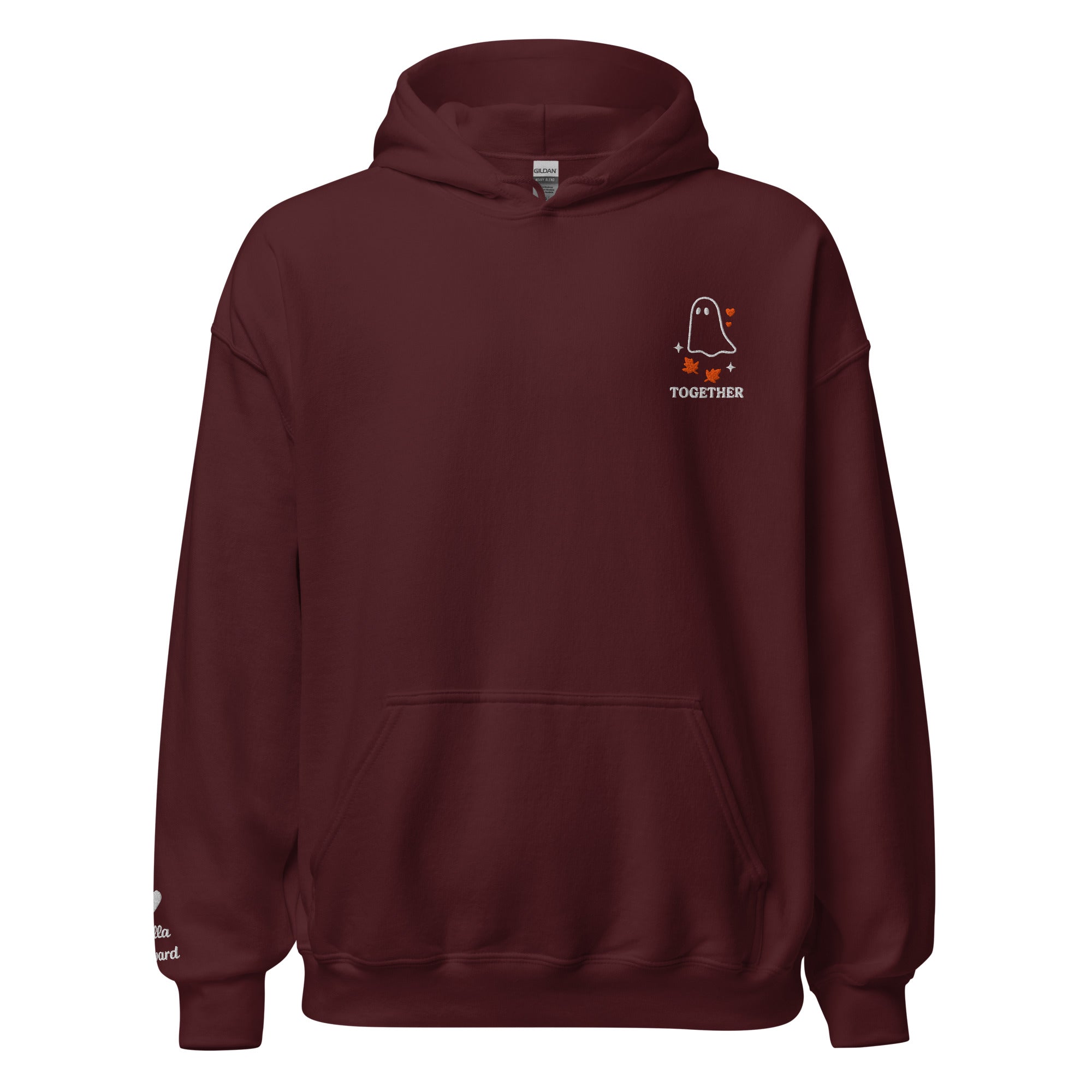 We Haunt Together Matching Hoodies – Personalized Embroidered Hoodie, Halloween Couples or Friend Gift