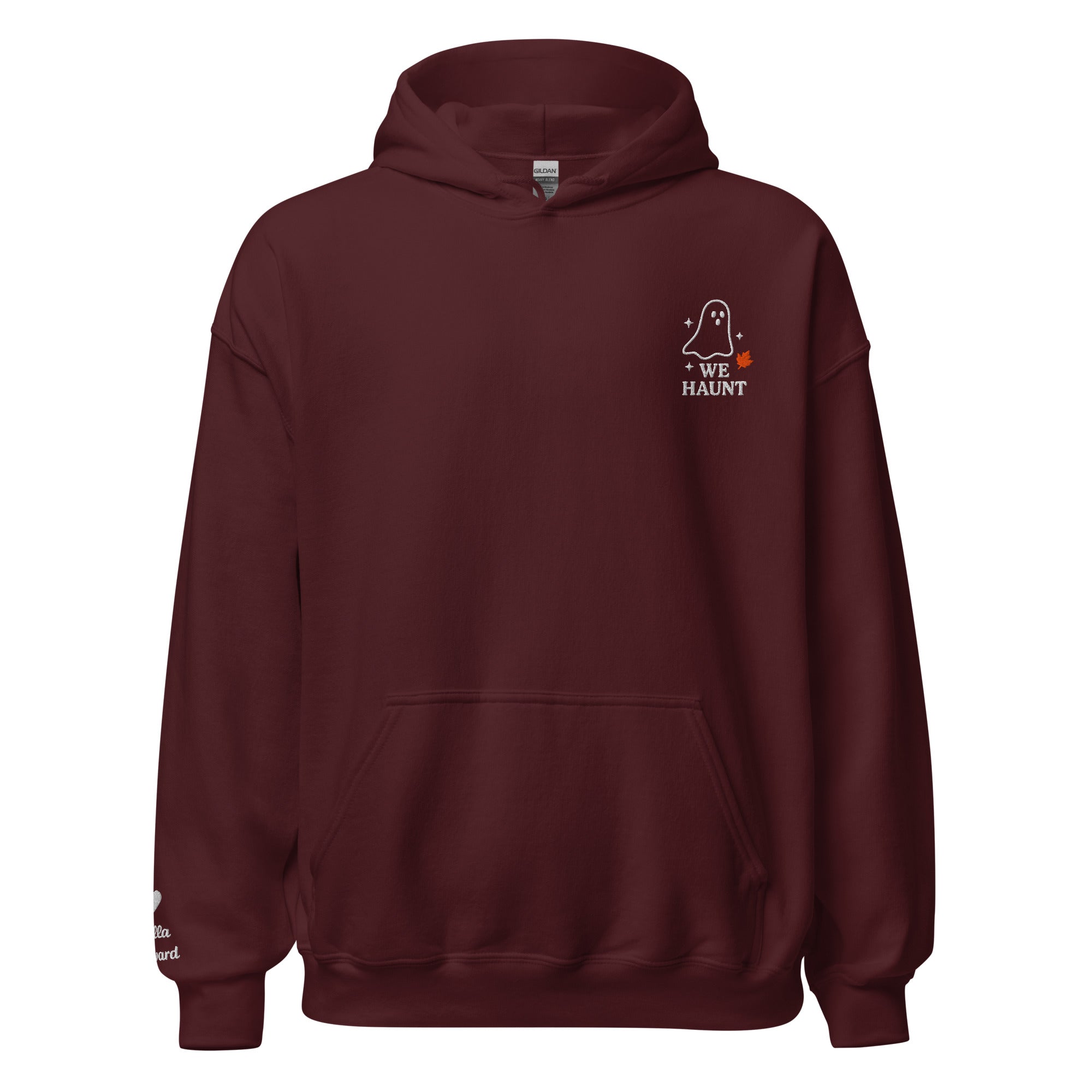 We Haunt Together Matching Hoodies – Personalized Embroidered Hoodie, Halloween Couples or Friend Gift
