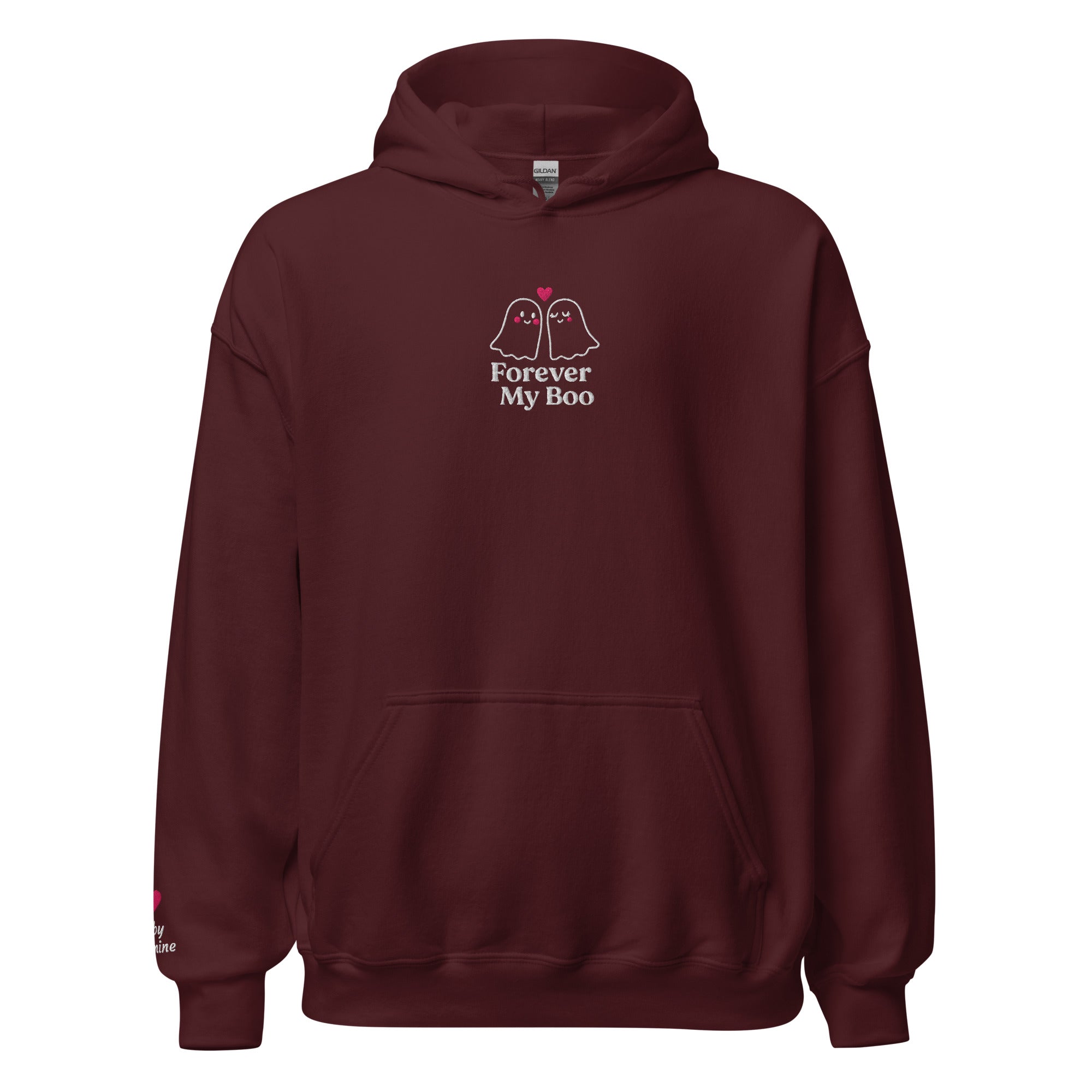 Forever My Boo Hoodie – Personalized Embroidered Hoodie, Halloween Couples Gift