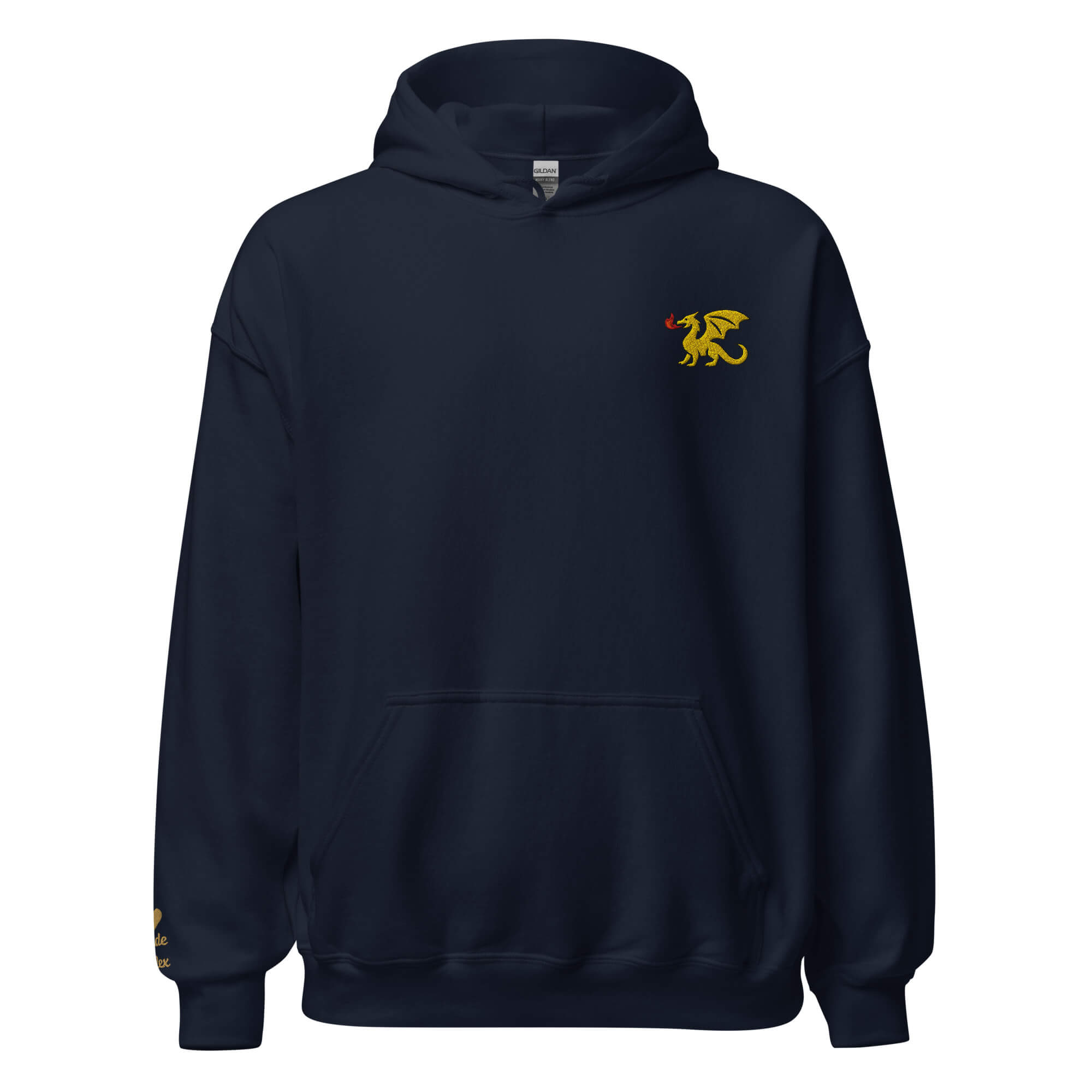 Dragon Hoodie – Personalized Embroidered Hoodie, Medieval Fantasy Gift for Him or Her