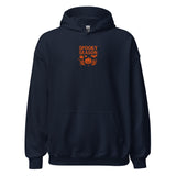 Spooky Season Pumpkin & Bat Hoodie – Personalized Embroidered Hoodie, Halloween Fall Gift