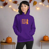 Witch Hat Hoodie – Personalized Embroidered Hoodie, Halloween or Fantasy Gift