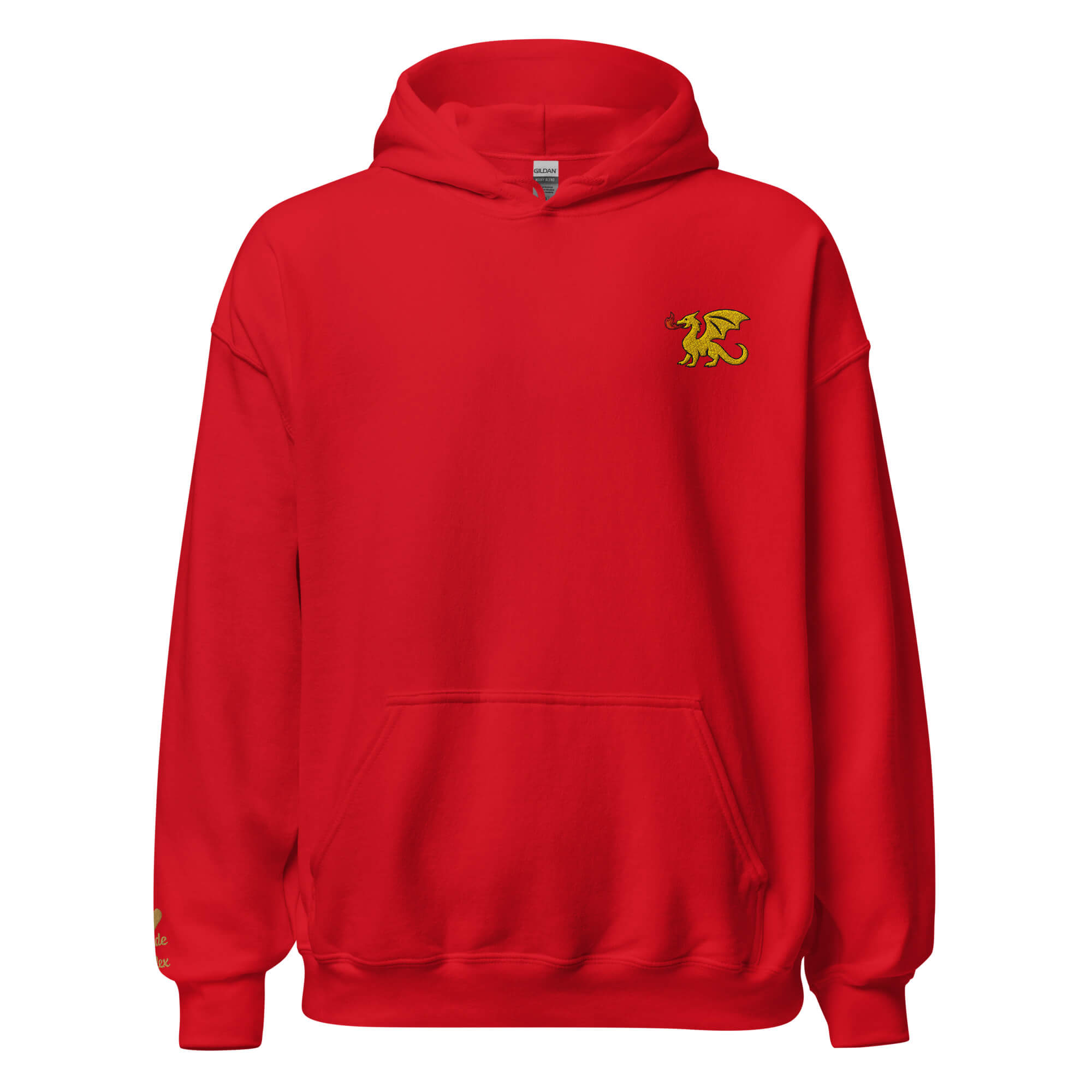 Dragon Hoodie – Personalized Embroidered Hoodie, Medieval Fantasy Gift for Him or Her