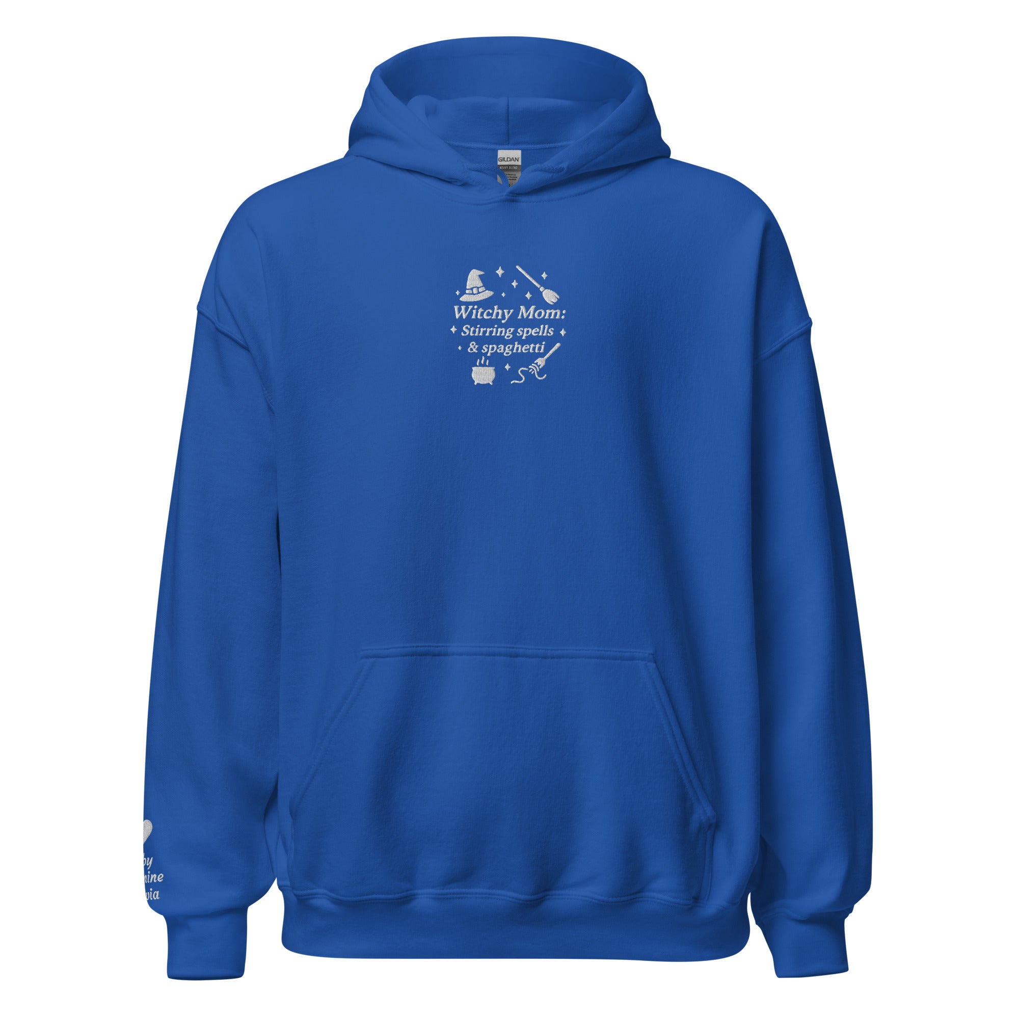 Witchy Mom Hoodie – Personalized Embroidered Hoodie, Funny Halloween Gift