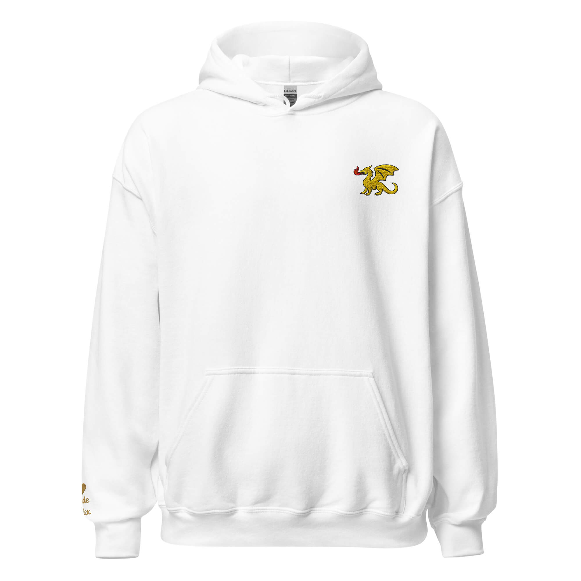 Dragon Hoodie – Personalized Embroidered Hoodie, Medieval Fantasy Gift for Him or Her