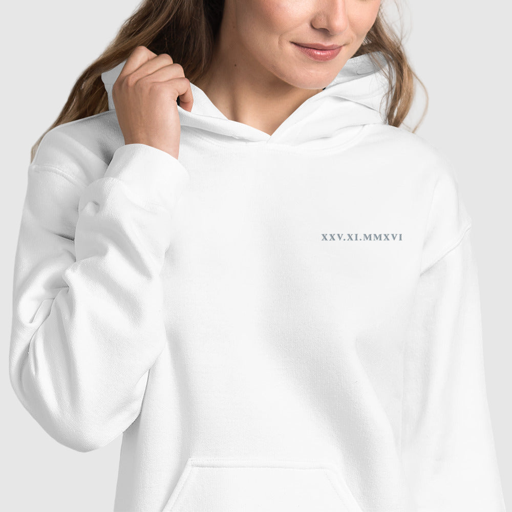 Roman Numerals Unisex Hoodie