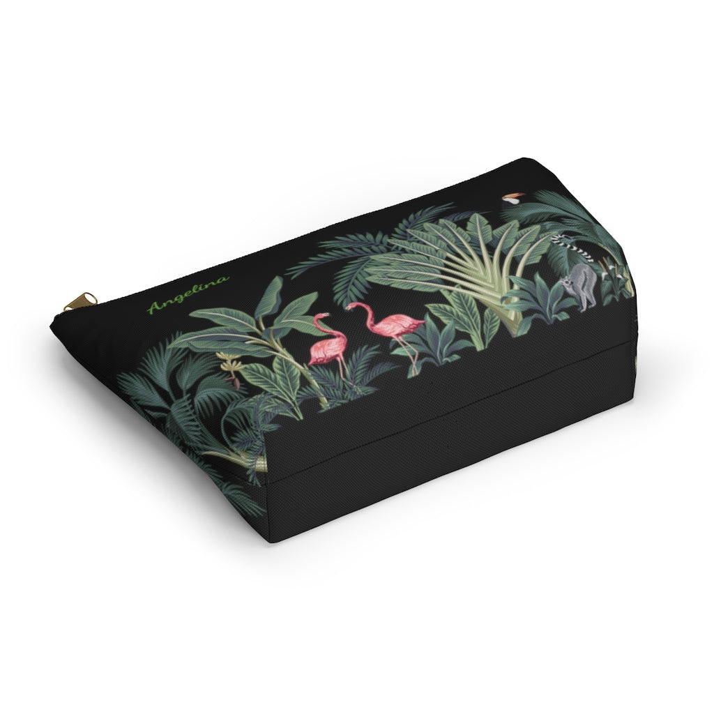 Personalized Tropical Island T-Bottom Accessories Pouch