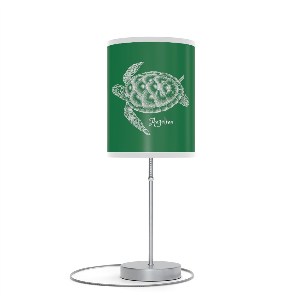 Personalized Sea Turtle Lamp on a Stand (US | CA Plug)