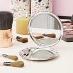 Mountains & Sun Retro Compact Travel Mirror