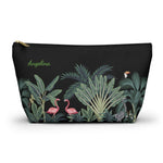 Personalized Tropical Island T-Bottom Accessories Pouch