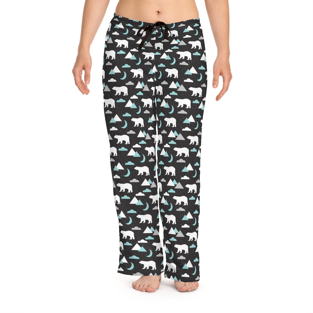 Polar Bear & Moon Women's Pajama Pants