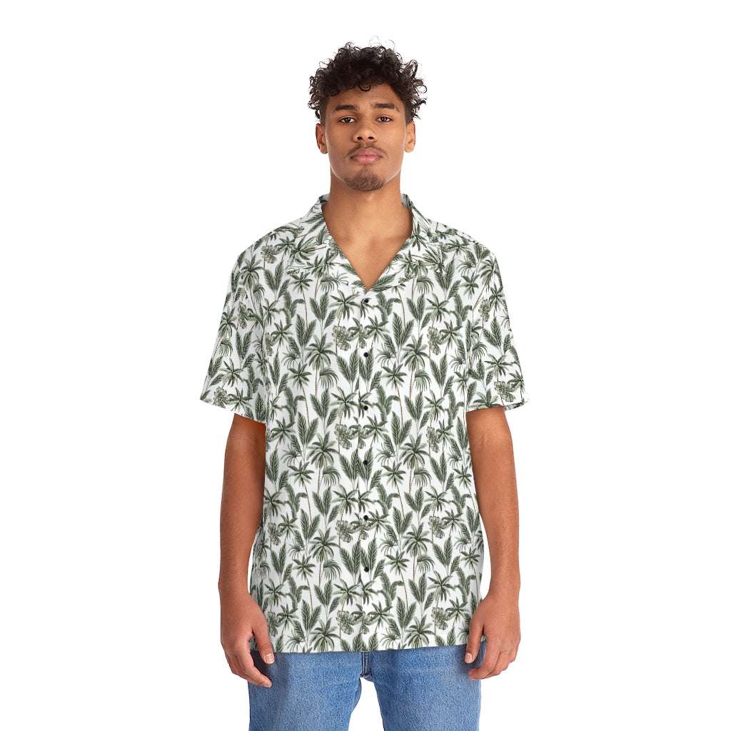 Tropical Palm Trees Men's Hawaiian Shirt