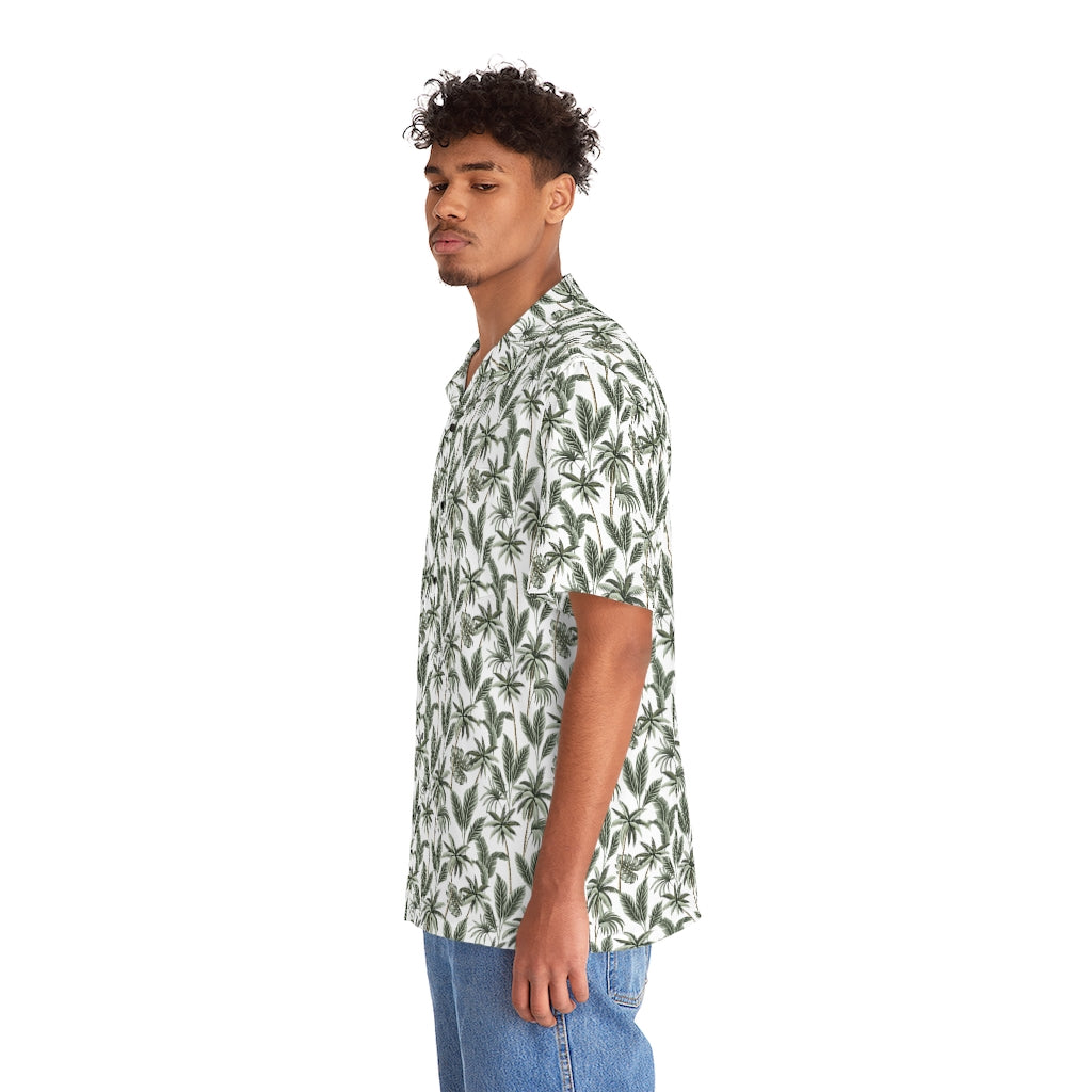 Tropical Palm Trees Men's Hawaiian Shirt