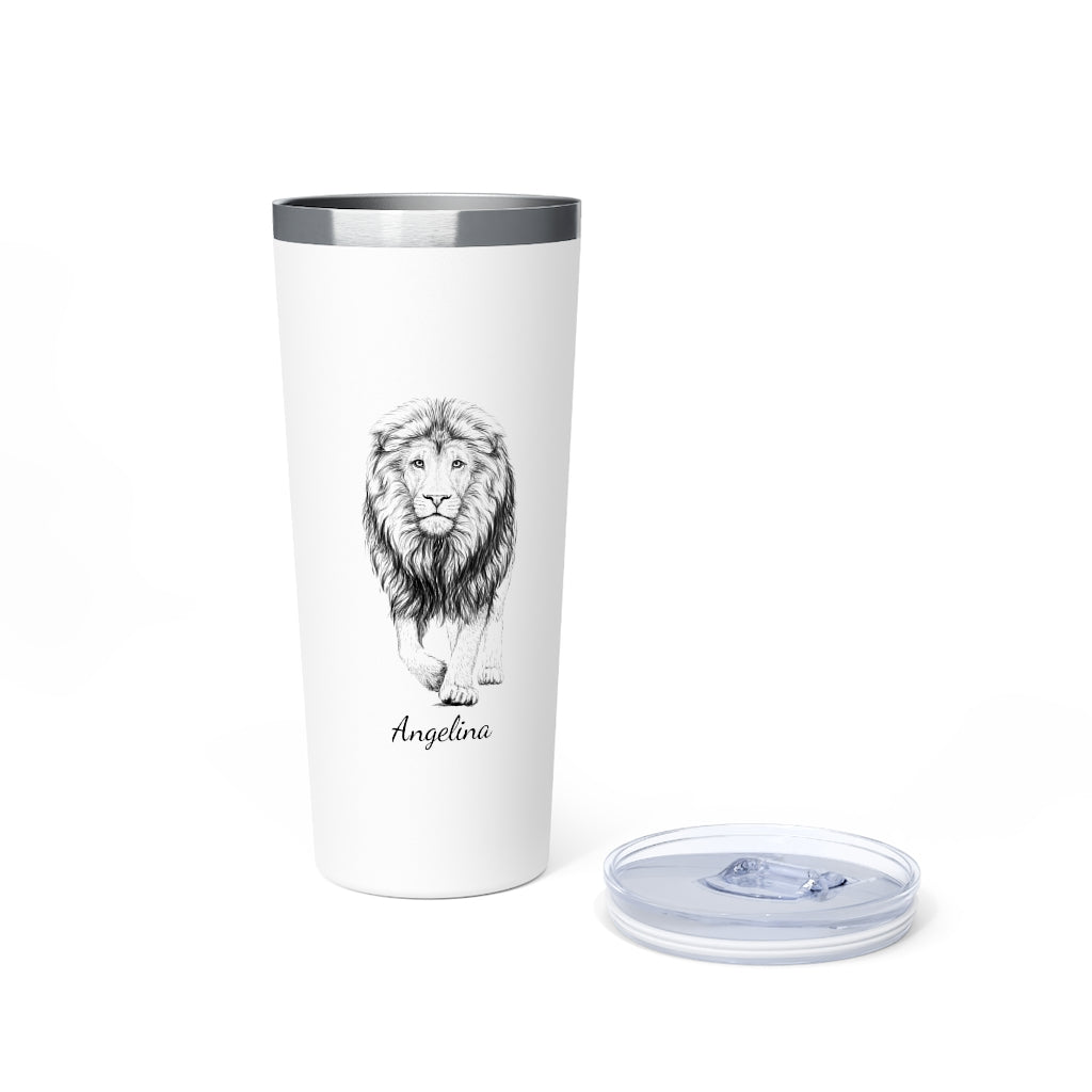 Personalized Lion Tumbler Travel Mugs, 22oz