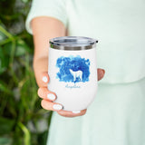 Personalized Polar Bear Wine Tumbler, 12oz