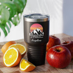 Personalized Mountains Ringneck Tumbler Travel Mugs, 30oz