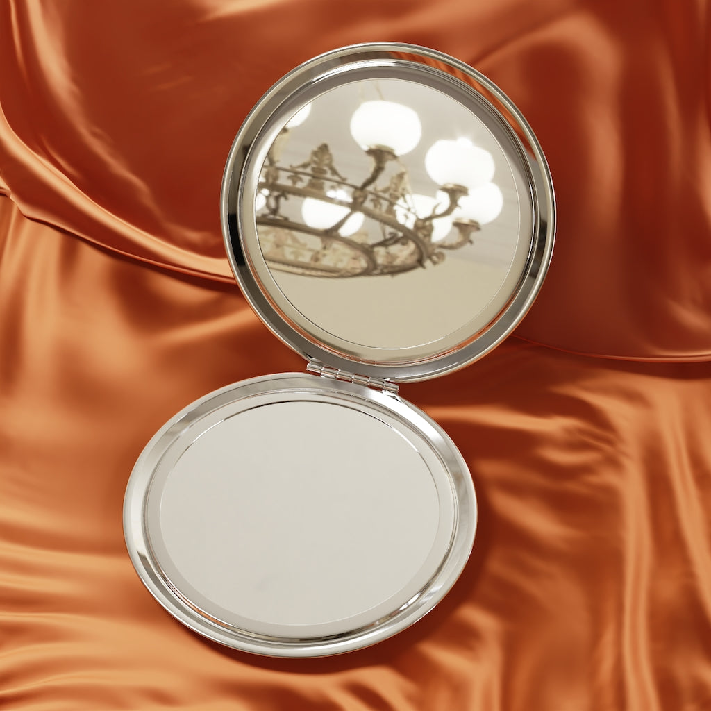 Wanderlust & Mountains Compact Travel Mirror