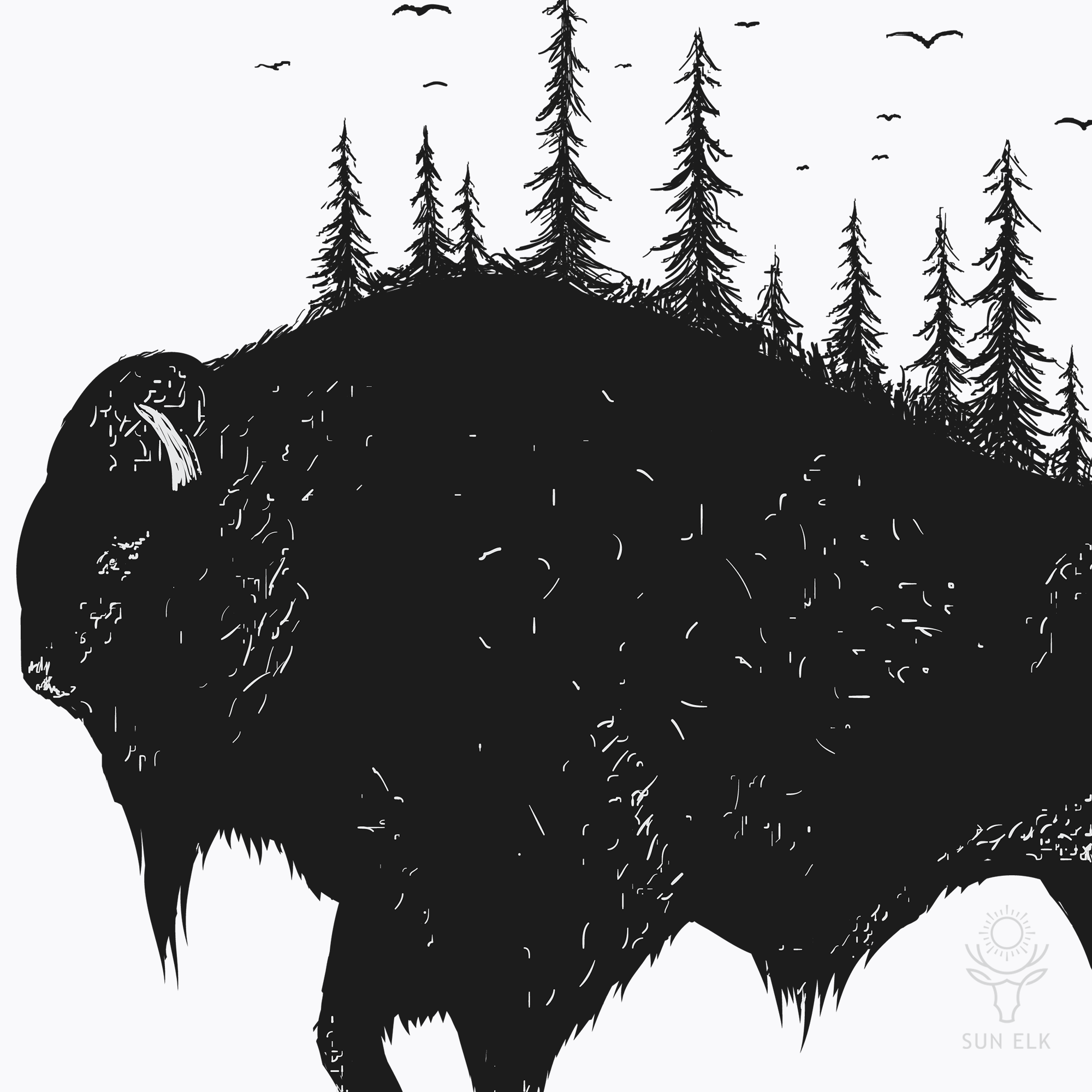Wander Buffalo Bison T-Shirt