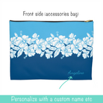 Personalized Aloha Hawaiian Flowers Accessories Pouch