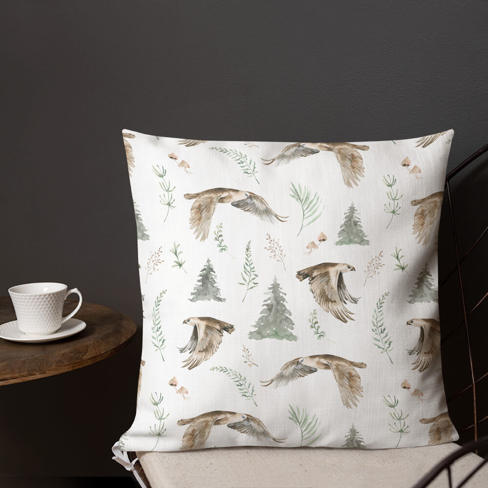 Eagle Christmas Throw Pillows