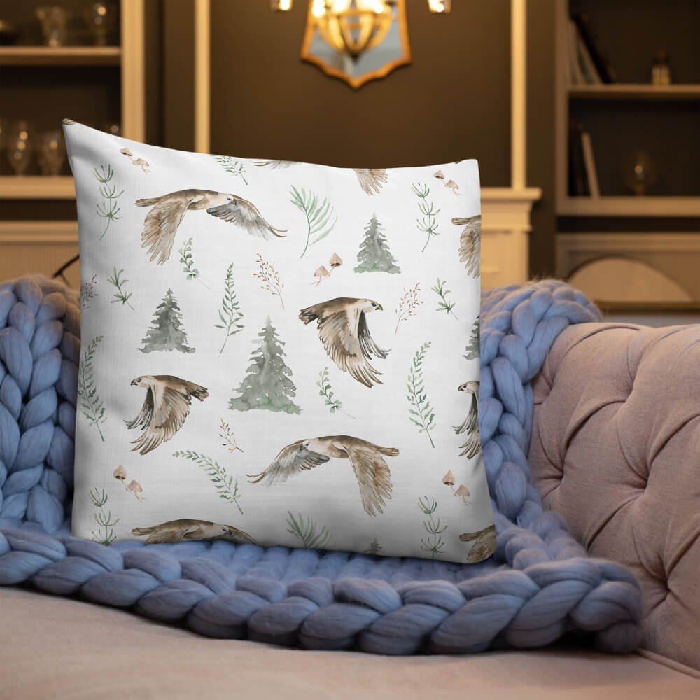 Eagle Christmas Throw Pillows