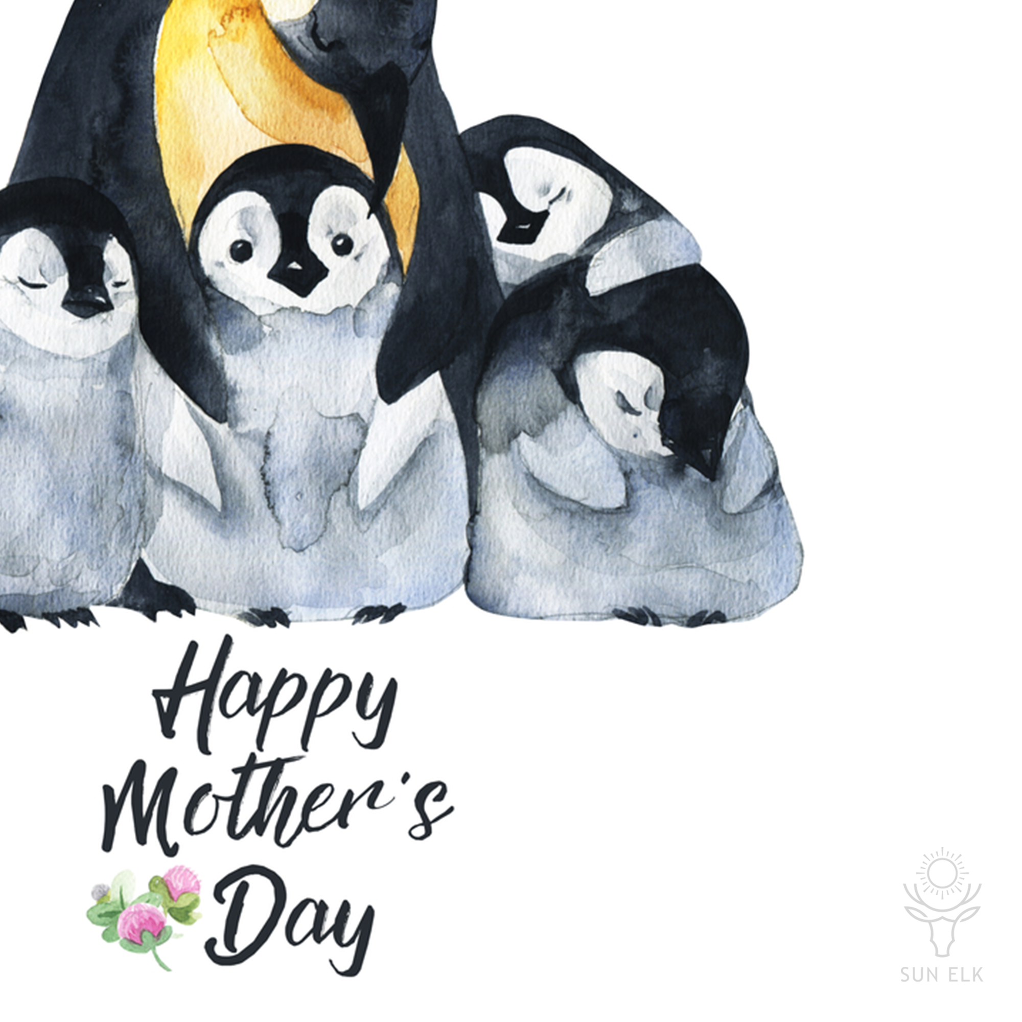Personalized Mother's Day Penguin Wine Tumbler, 12oz