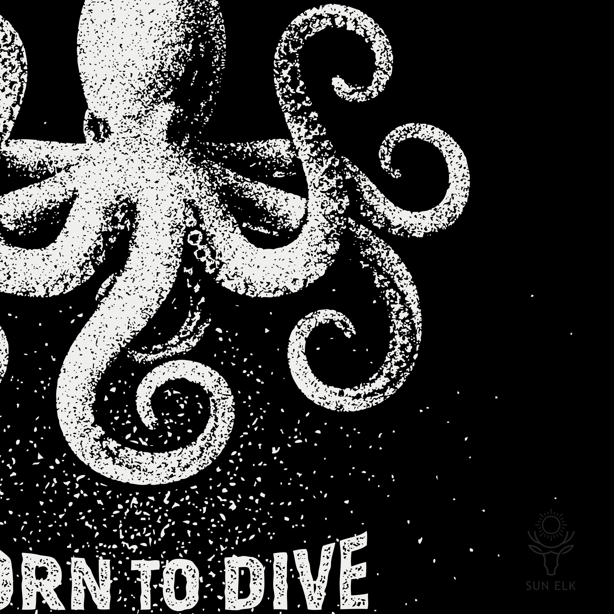 Born To Dive Octopus Softstyle T-Shirt