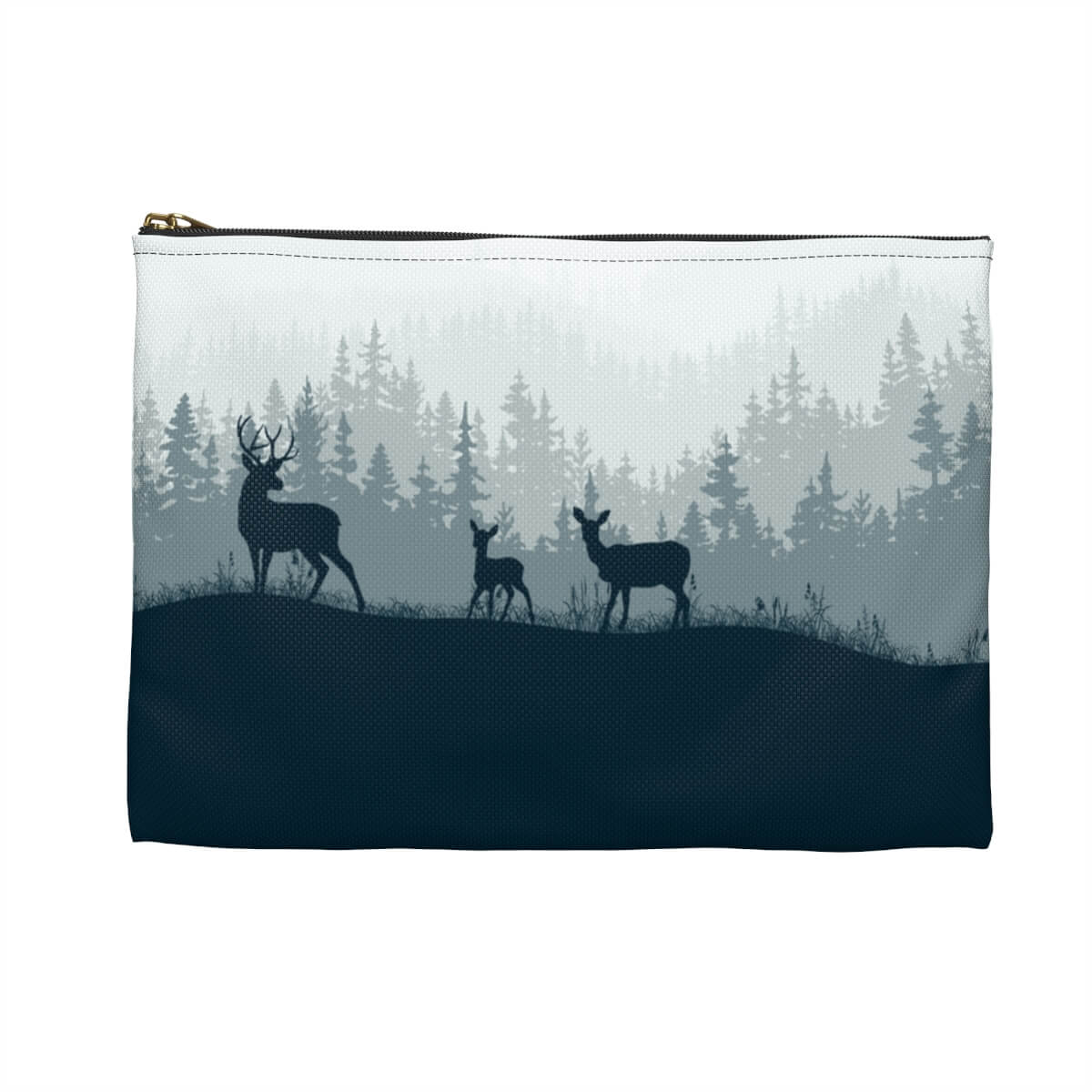 Personalized Deer Elk Family Accessories Pouch