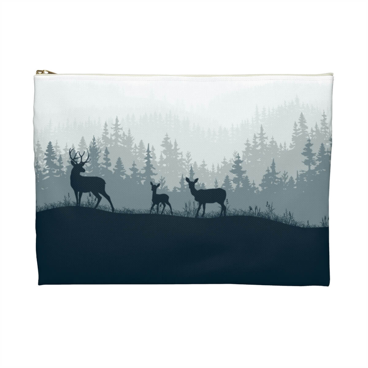 Personalized Deer Elk Family Accessories Pouch