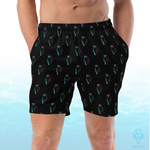 Skulls & Palm Trees Men's Eco Friendly Swim Trunks