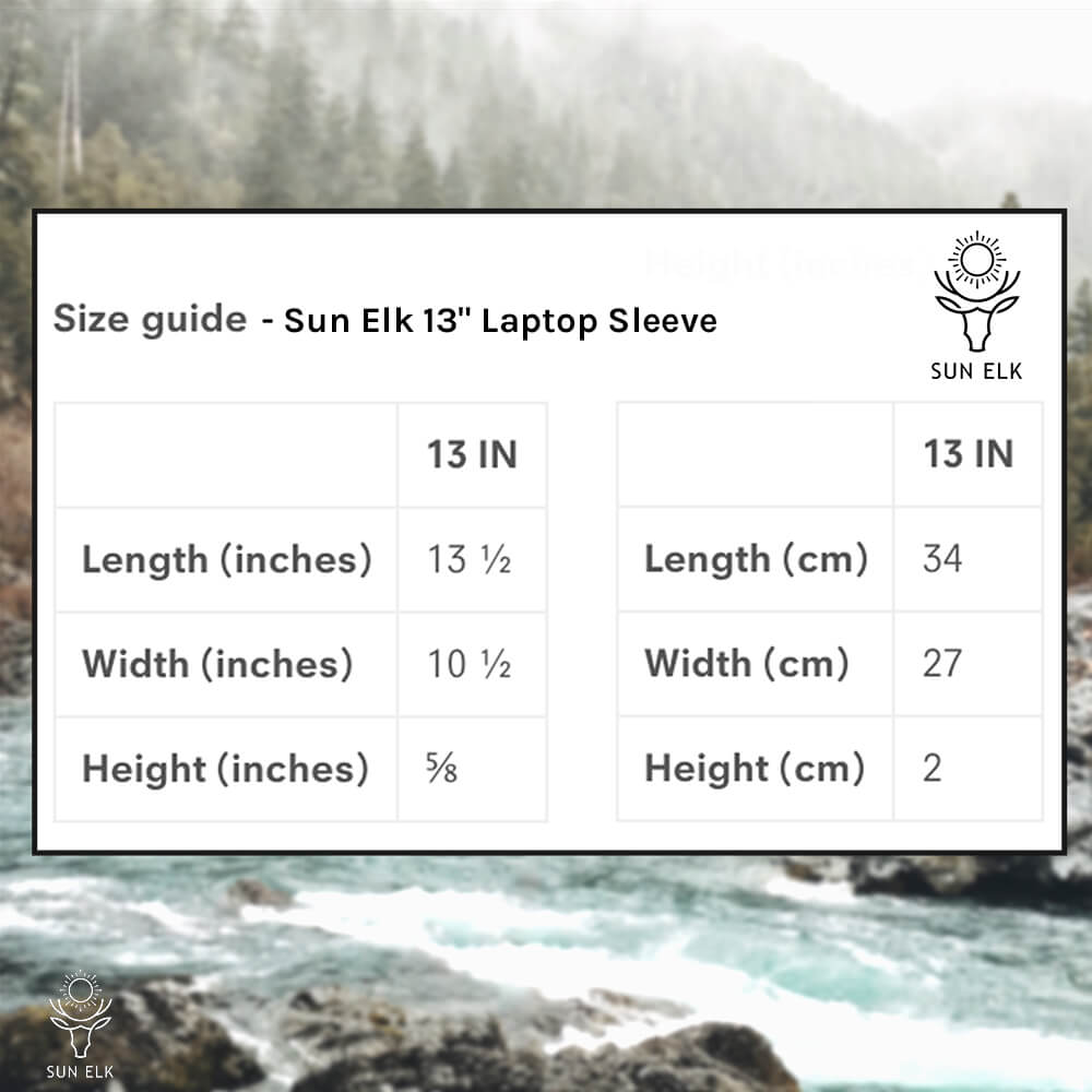 Sun Elk Laptop Sleeve, 13"