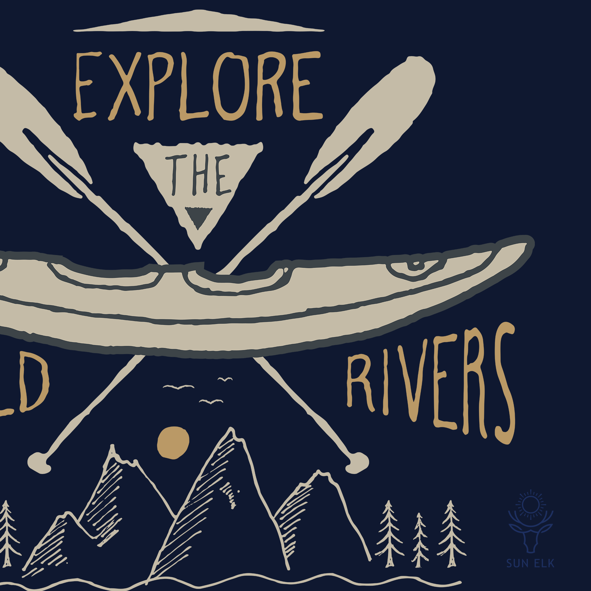 Explore The Wild Rivers Kayaking Softstyle T-Shirt