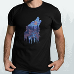 Howling Wolf & Forest Softstyle T-Shirt