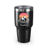 Personalized Mountains Ringneck Tumbler Travel Mugs, 30oz