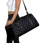 Golden Bumble Bee Black Duffel Bag