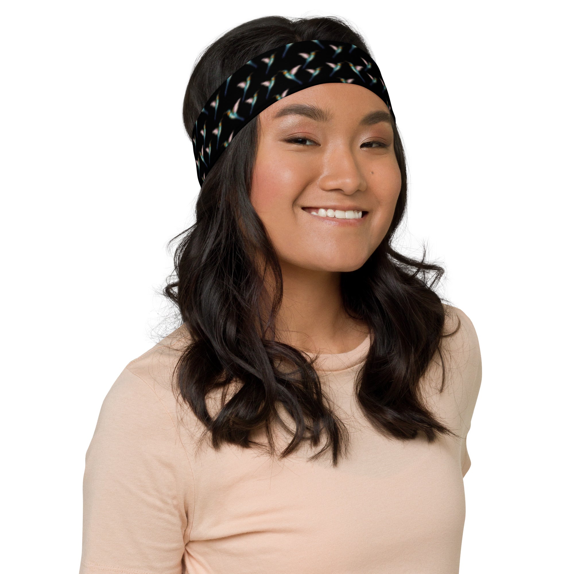 Hummingbirds Black Headband