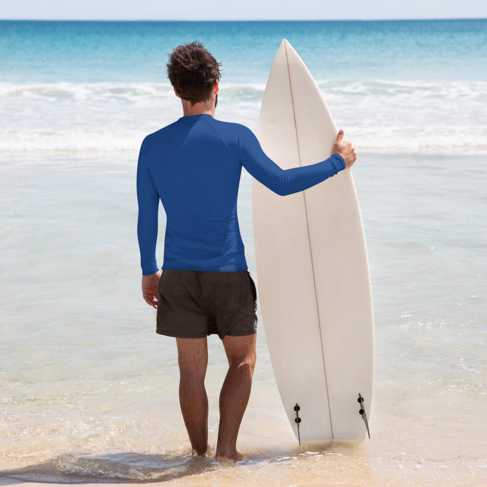 Shark Men's Blue Rash Guard