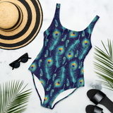 Peacock Feather One Piece Women's Swimsuit