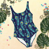 Peacock Feather One Piece Women's Swimsuit