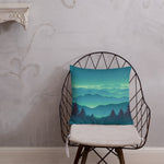 Forest & Aurora Borealis Throw Pillows