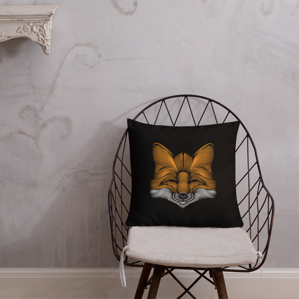 Fox Minimalist Throw Pillows